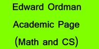 Edward Ordman Academic Page