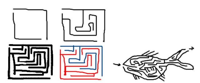 Several mazes illustrating the text