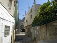 narrow lane in Dheishah refugee camp